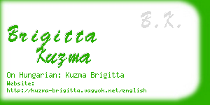 brigitta kuzma business card